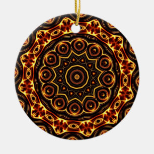 Geometric Kaleidoscope 03 Ceramic Tree Decoration