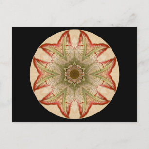 Geometric kaleidoscope Mandala Postcard