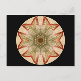 Geometric kaleidoscope Mandala Postcard