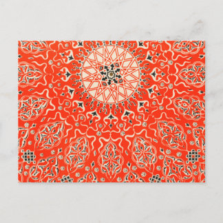Geometric kaleidoscope Mandala Postcard