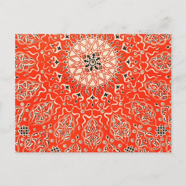 Geometric kaleidoscope Mandala Postcard (Front)