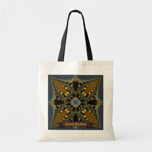 Geometric Lace Art Custom Name Bag