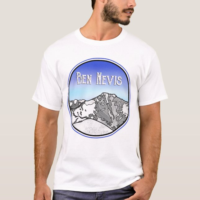 Geometric landscape Ben Nevis T-Shirt (Front)