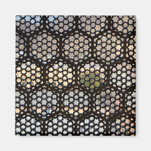 Geometric Lattice window, India Magnet