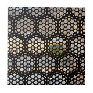 Geometric Lattice window, India Tile