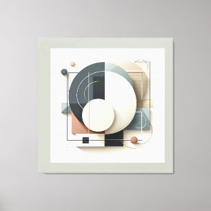 Geometric Layered Harmony Canvas Print