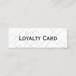 Geometric Line Art Loyalty Card – Modern & Minimal