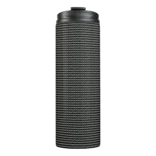 Geometric Line Pattern – Clean Thermal Tumbler
