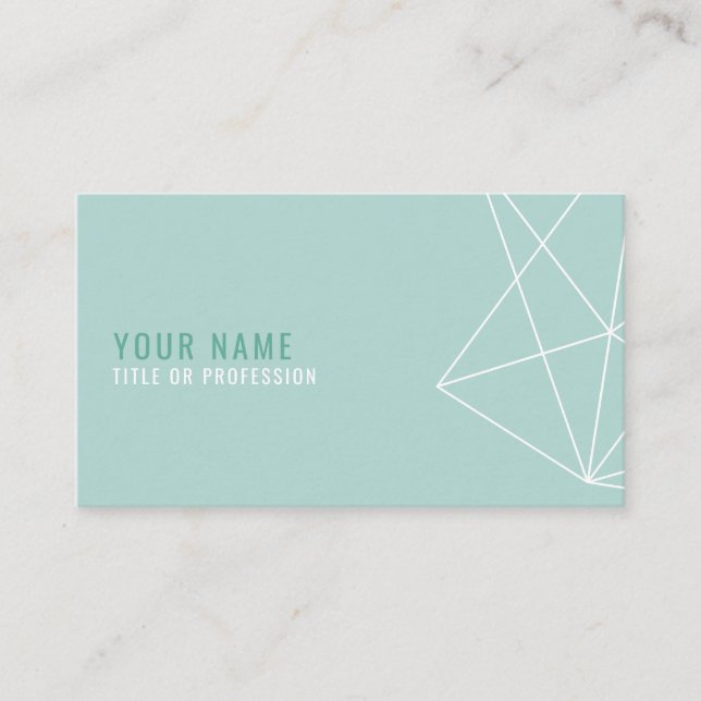 American, 8.9 cm x 5.1 cm Business Card (Front)