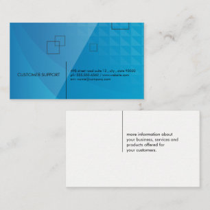 Geometric   Lines and Squares Business Card