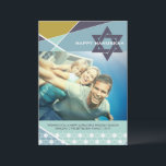 Geometric Lines Blue Star of David Photo Hanukkah Holiday Card<br><div class="desc">Designed by fat*fa*tin. Easy to customise with your own text,  photo or image. For custom requests,  please contact fat*fa*tin directly. Custom charges apply.

www.zazzle.com/fat_fa_tin
www.zazzle.com/color_therapy
www.zazzle.com/fatfatin_blue_knot
www.zazzle.com/fatfatin_red_knot
www.zazzle.com/fatfatin_mini_me
www.zazzle.com/fatfatin_box
www.zazzle.com/fatfatin_design
www.zazzle.com/fatfatin_ink</div>