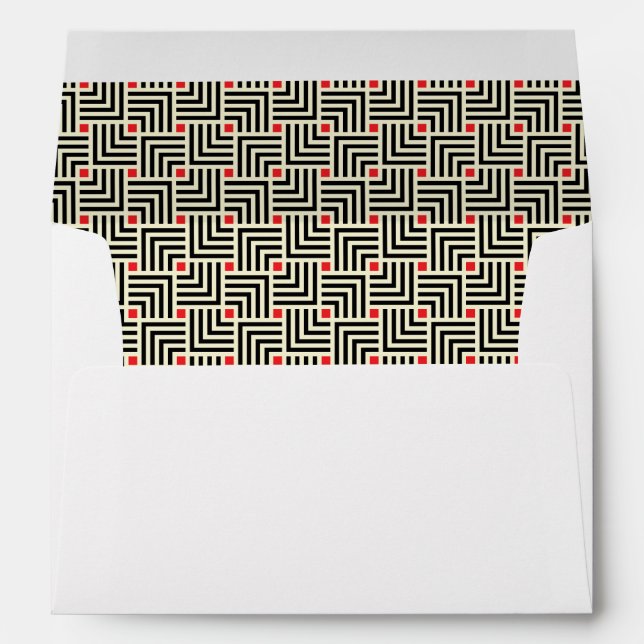 Geometric Lines Pattern Envelope (Back (Bottom))