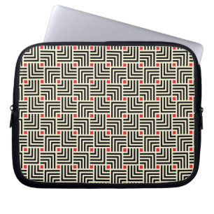 Geometric Lines Pattern Laptop Sleeve