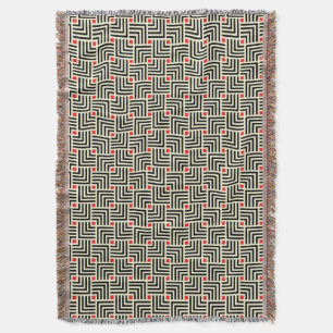 Geometric Lines Pattern Throw Blanket