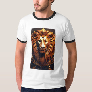 Geometric Lion Logo: Strength in Every Angle"*   T-Shirt
