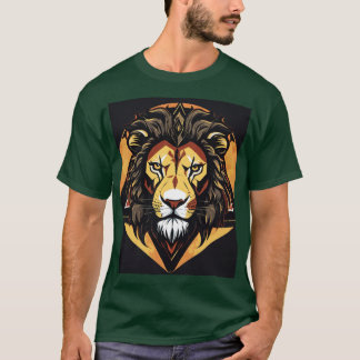 Geometric Lion Music Band T-Shirt