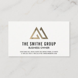 Geometric Logo Business Card