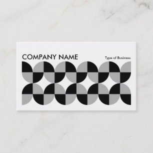 Geometric Long Horizontal v010 Business Card