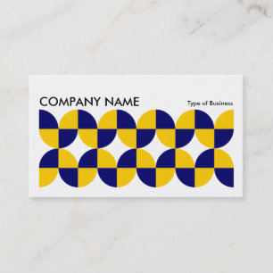 Geometric Long Horizontal v011 Business Card
