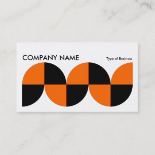 Geometric Long Horizontal v014 Business Card