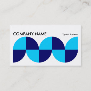 Geometric Long Horizontal v015 Business Card