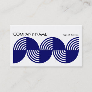 Geometric Long Horizontal v016 Business Card