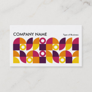Geometric Long Horizontal v06 Business Card