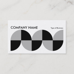 Geometric Long Horizontal v09 Business Card