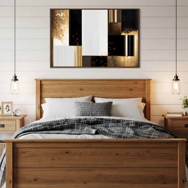 Geometric Luxury Gold and Black Poster (Creator Uploaded)