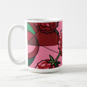 Geometric Lychee Pattern Coffee Mug