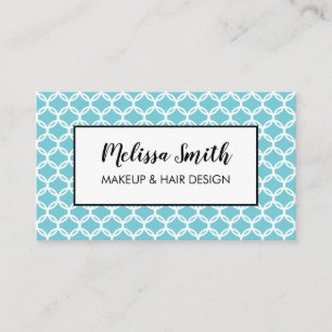 Geometric Makeup Artist Hair Salon Business Card