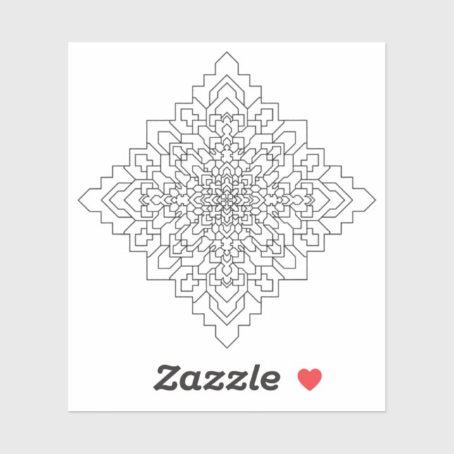 Geometric Mandala #10 Clear (Sheet)