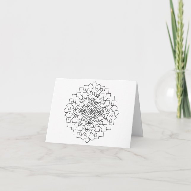 Geometric Mandala #15 Card (Front)