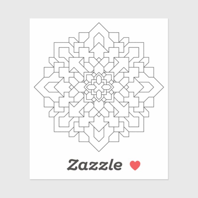 Geometric Mandala #3 Clear (Sheet)