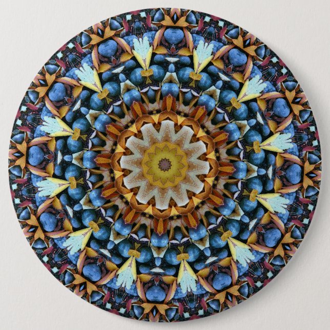 Geometric Mandala 6 Cm Round Badge (Front)