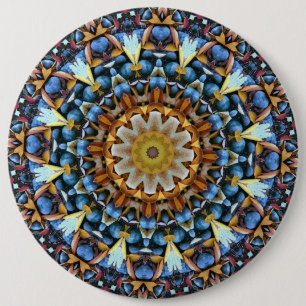 Geometric Mandala 6 Cm Round Badge