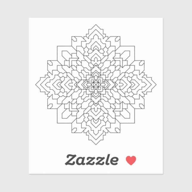 Geometric Mandala #7 Clear (Sheet)