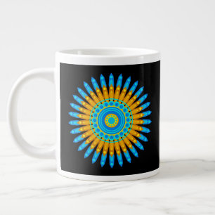 Geometric Mandala Art Circle Design 48256 Large Coffee Mug