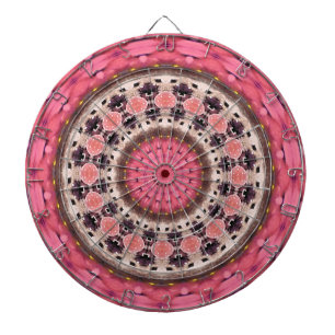 Geometric Mandala Design Dart Board