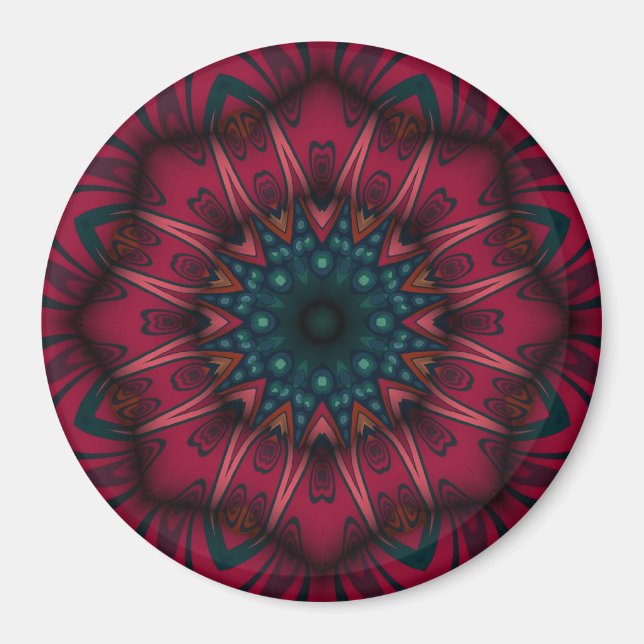 Geometric Mandala Magnet (Front)