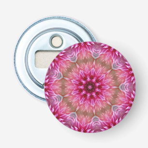 Geometric Mandala Pink Flower Pattern-67545 Bottle Opener