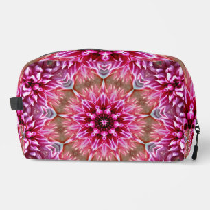 Geometric Mandala Pink Flower Pattern-67545 Dopp Kit