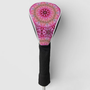 Geometric Mandala Pink Flower Pattern-67545 Golf Head Cover