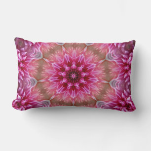 Geometric Mandala Pink Flower Pattern-67545 Lumbar Cushion