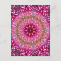 Geometric Mandala Pink Flower Pattern-67545