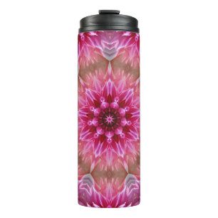 Geometric Mandala Pink Flower Pattern-67545 Thermal Tumbler