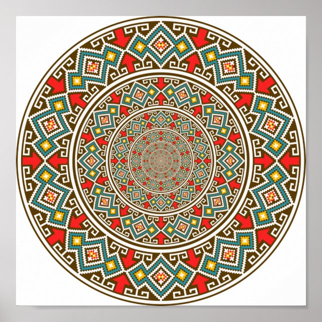 Geometric Mandala Poster (Front)