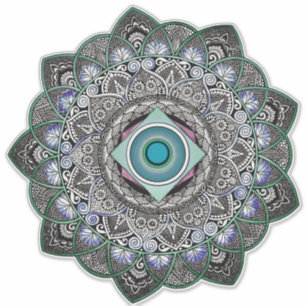 Geometric Mandala transparent Sticker