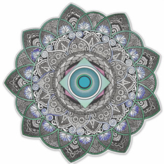 Geometric Mandala transparent Sticker