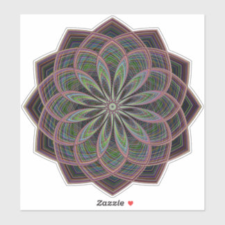 Geometric Mandala transparent Sticker